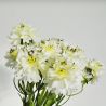 Scabiosa blanche 30 cm - Fleurs artificielles Florissima