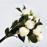 Branche de 7 roses crème 48 cm - Fleurs artificielles Florissima