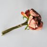 Bouquet de rose mauve  28 cm - Fleurs artificielles Florissima