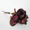 Jocaflor | Bouquet de rose violet- 28cm - Fleurs artificielles