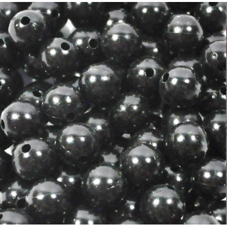 Perles noires OASIS 14 mm x 72 pièces