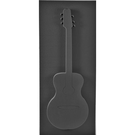Guitare Eychenne noire 100 x 40 cm - Deuil OASIS