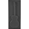 Guitare Eychenne noire 100 x 40 cm - Deuil OASIS