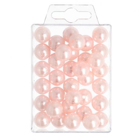 Perles rose 14 mm 35 pièces - Accessoires H&R