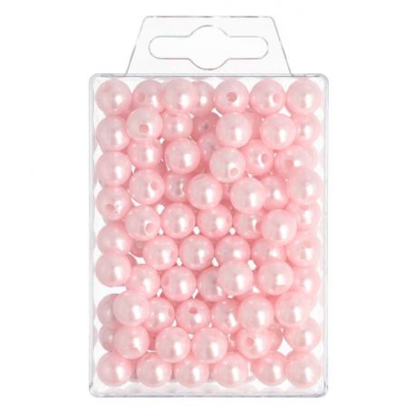 Perles rose 10 mm 115 pièces - Accessoires H&R