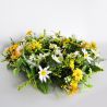 Couronne de fleurs de marguerite 25cm-Fleurs artificielles Florissima