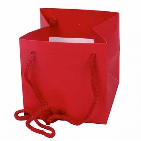 Sac cadoc rouge imperméable 13 x 13 x 13 cm x 10 - Emballage