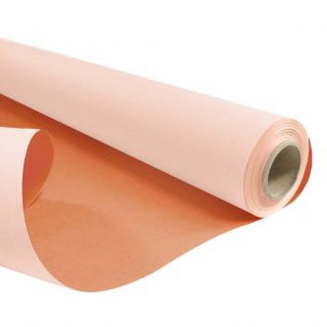 Rouleau kraft duo pastel rose/terracotta 0.79x40m-Emballage Clayrtons