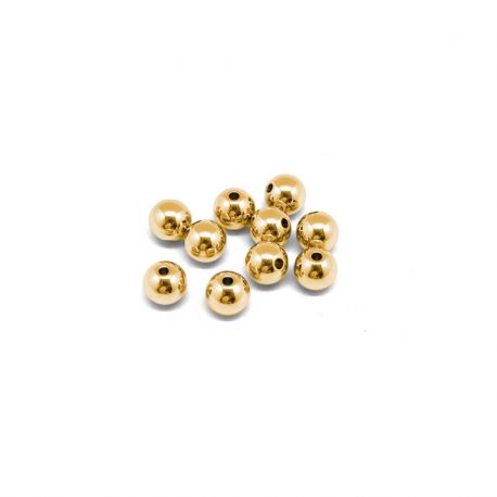 Jocaflor | Perles métalliques or 30 mm x 24 pièces