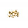 Jocaflor | Perles métalliques or 30 mm x 24 pièces