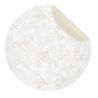 Rosace collerette plastifiée blanche fleurie D68cmx80 - Clayrtons