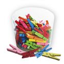 Jocaflor | 72 pinces colorées couleur assorties H 3 cm