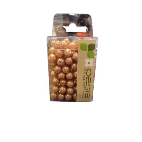 Perles Or diam 10 mm x 120 - Déco OASIS