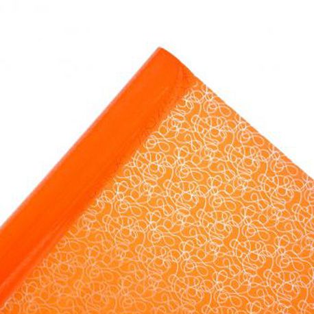 Rouleau poly opaline boucle orange 40 my 0.80 x 40 m - Emballage PNP