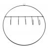 Jocaflor | Set de 2 cercle métal noir avec crochet- D27-29cm