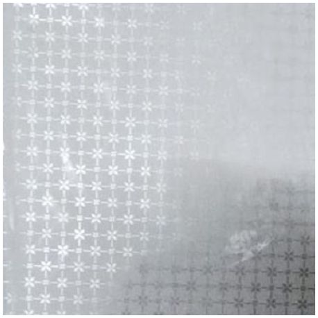 Rosace collerette blanc motif diamant D70 cm 50feuilles métalisés