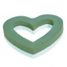 Coeur ouvert mousse verte Dia45cm fond polystyrène  Lot de 2