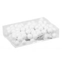 Jocaflor | Boule paillettes Blanche sur fil Dia30mm- 10x8 pcs
