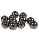 Jocaflor | Perles métalliques antracite 30 mm x 24 pièces