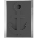 Jocaflor | Ancre marine 110x75 cm mousse noire Oasis