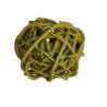 Jocaflor | 12 boules en rotin jaune diamètre 6cm 