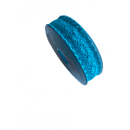 Jocaflor | Ruban dentelle bleu 25mm x 8m