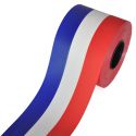 Jocaflor | Ruban pour deuil 'France' bleu blanc rouge - 75mm x 100m