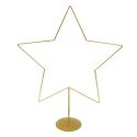 Jocaflor | Support étoile métal or sur pied 50cm