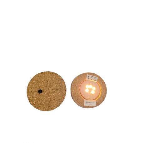 Jocaflor | Bouchon en liège avec led intégré-Dia10,5cm