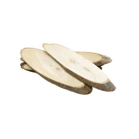 Tranches de bois ovales 20-30cm x 5 pcs