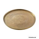 Jocaflor | Assiette métal décoratif bronze - D38.5 cm