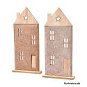 Jocaflor | Assortiment de 2 décorations maison étoiles - Brun - 25 x 5 x 54 cm