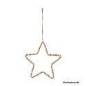 Jocaflor | Set de 3 étoiles perles naturelle à suspendre - D13cm