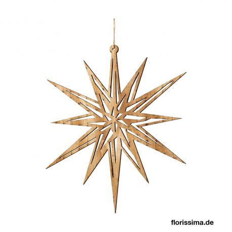 Jocaflor | Etoiles en bois décoratif à suspendre- 38x33 cm