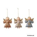 Jocaflor | Set de 3 anges décoratifs à suspendre - 16.5x13cm