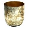 Jocaflor | Set de 2 pots métal antique or - 11x12cm