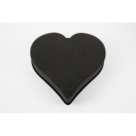 Jocaflor | Coeur OASIS - 38cm - Eychenne noir - Lot de 2
