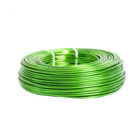 Fil aluminium vert pomme 500 g - 2 mm x 60 m