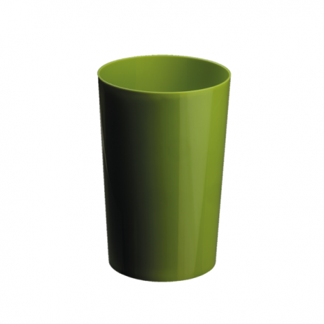Vase polycarbonate vert anis diam 15 H 23 cm - TECARFLOR
