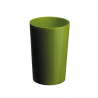 Vase polycarbonate vert anis diam 15 H 23 cm - TECARFLOR
